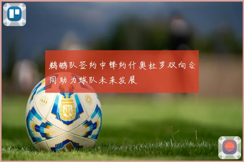 鹈鹕队签约中锋约什奥杜罗双向合同助力球队未来发展
